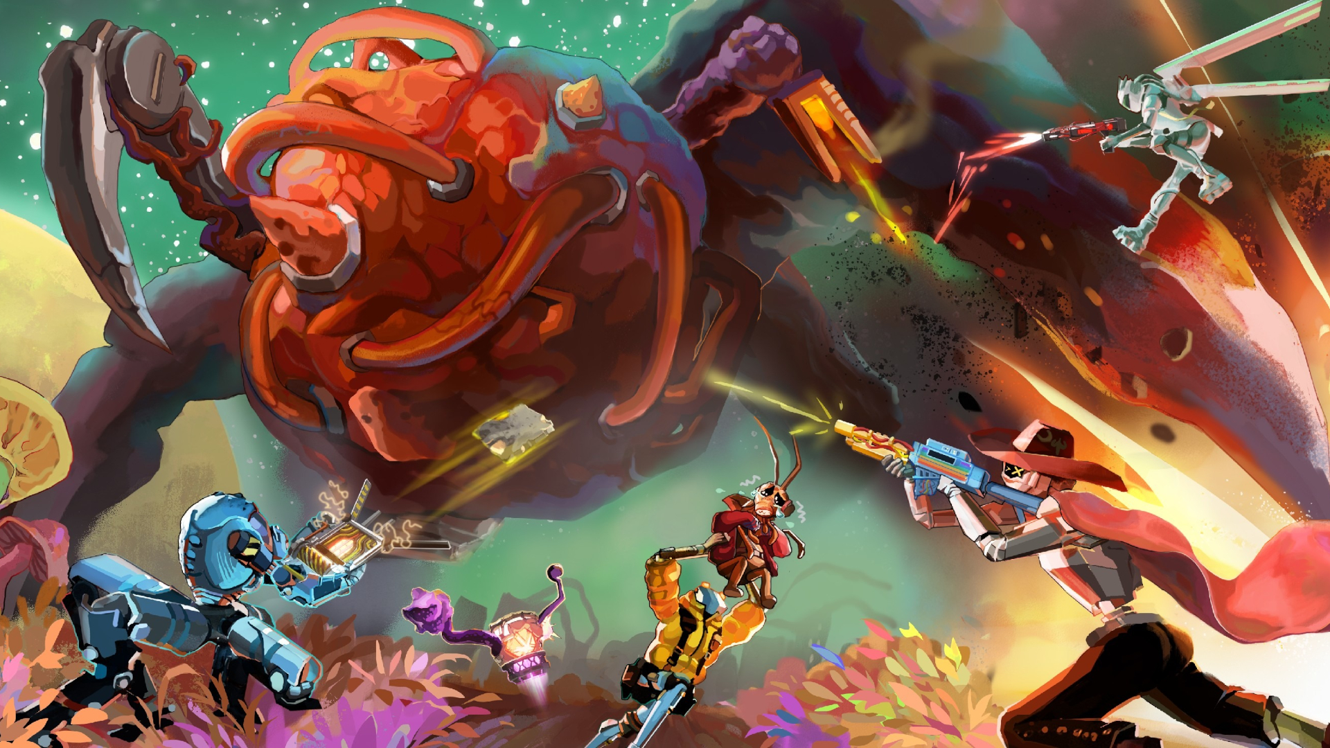 Key art from sci-fi shooter Mycopunk